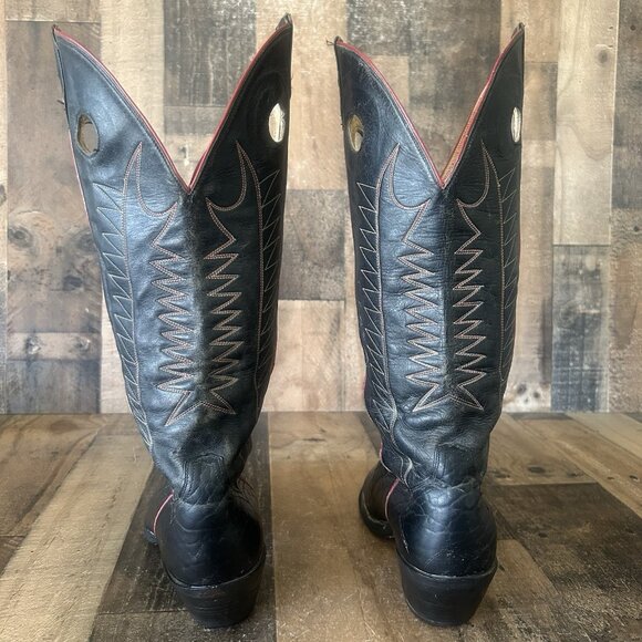 Panhandle Slim Vintage Buckaroo Tall Western Cowboy Boots Mens 9.5 D - Picture 12 of 12